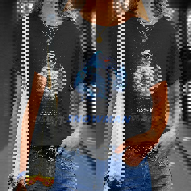 シグマザスノーマンブラッシュリズメリークリスマス Xマスク Tシャツ 彼女への贈り物