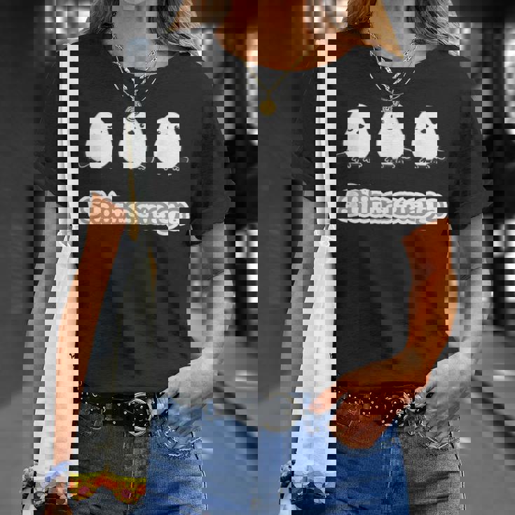 シマエナガ『ともだち』白い鳥【どうぶつフレンズ】動物 ゆるくて かわいい イラスト Tシャツ 彼女への贈り物