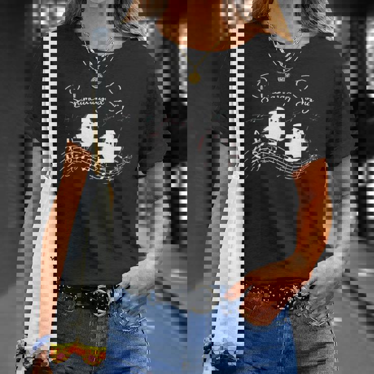 シマエナガの歌声 Tシャツ 彼女への贈り物