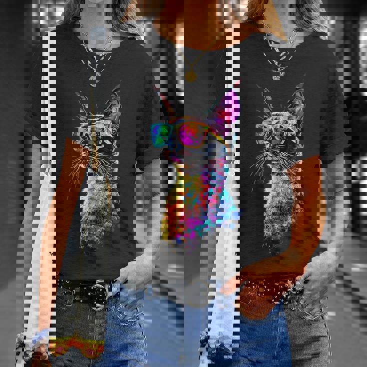 シャム猫 シャム猫 甘いシャム猫 Tシャツ 彼女への贈り物