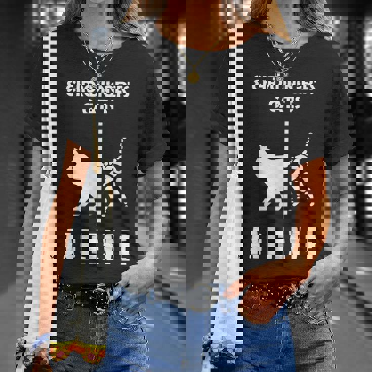 シュレディンガーの猫-死んで生きている-物理オタク Tシャツ 彼女への贈り物