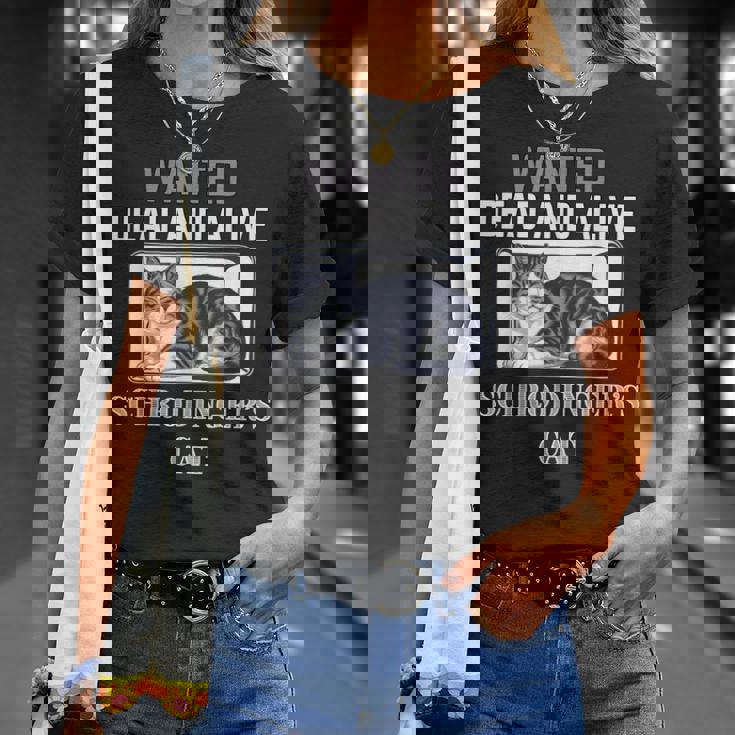 シュレディンガーの猫指名手配教師 物理科学教授 Tシャツ 彼女への贈り物