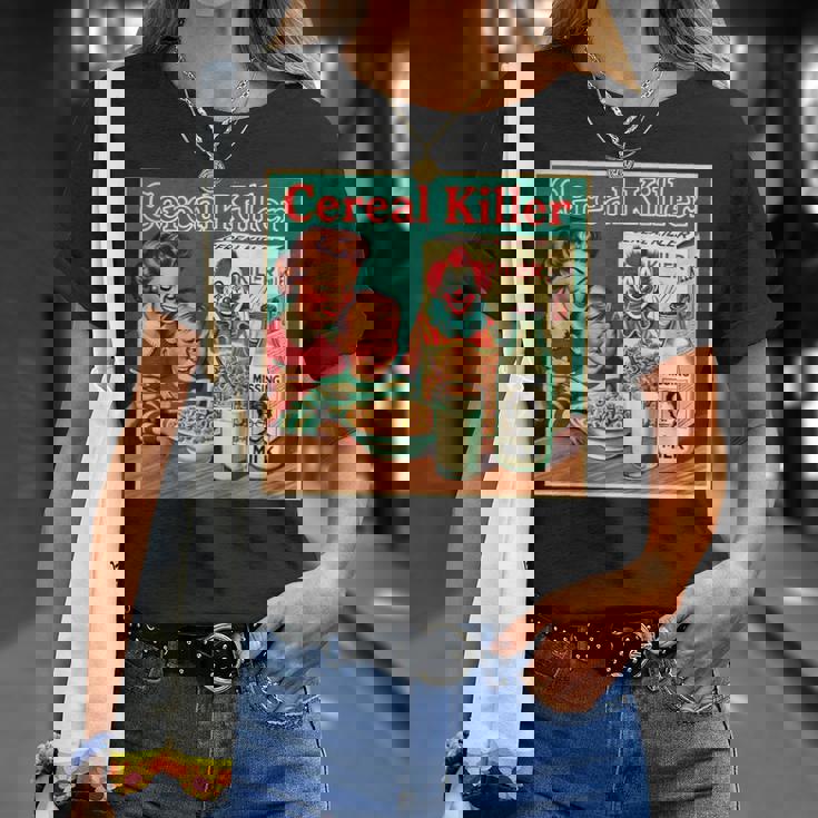 シリアル シリアル キラー 音声しゃれ ホラー コア ミッドセンチュリー Tシャツ 彼女への贈り物