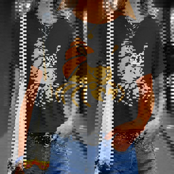 シンプルでかわいいミニマリストの甲殻類のリトル・ハーミット・バーナード Tシャツ 彼女への贈り物