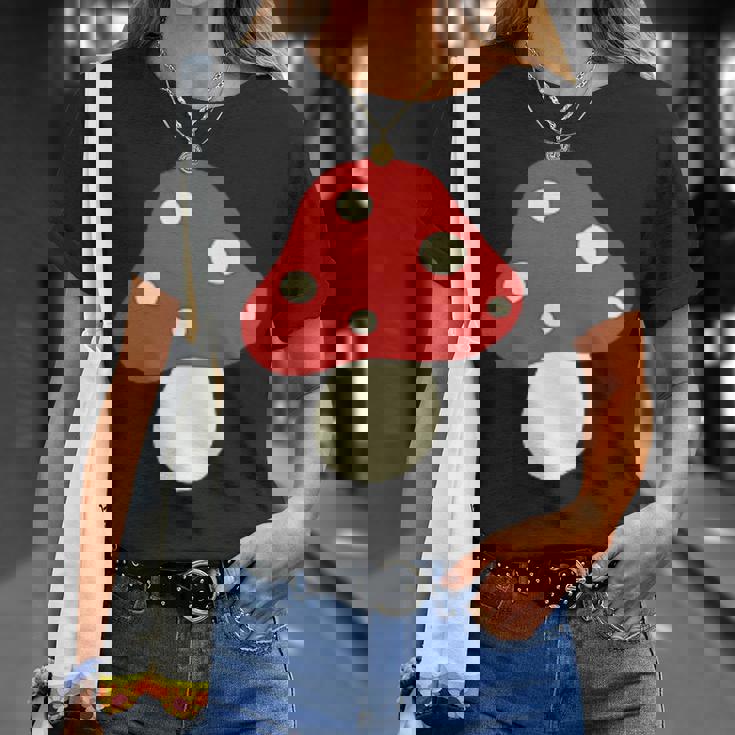 シンプルでキュートなキノコのグラフィック Cute Mushroom Tシャツ 彼女への贈り物