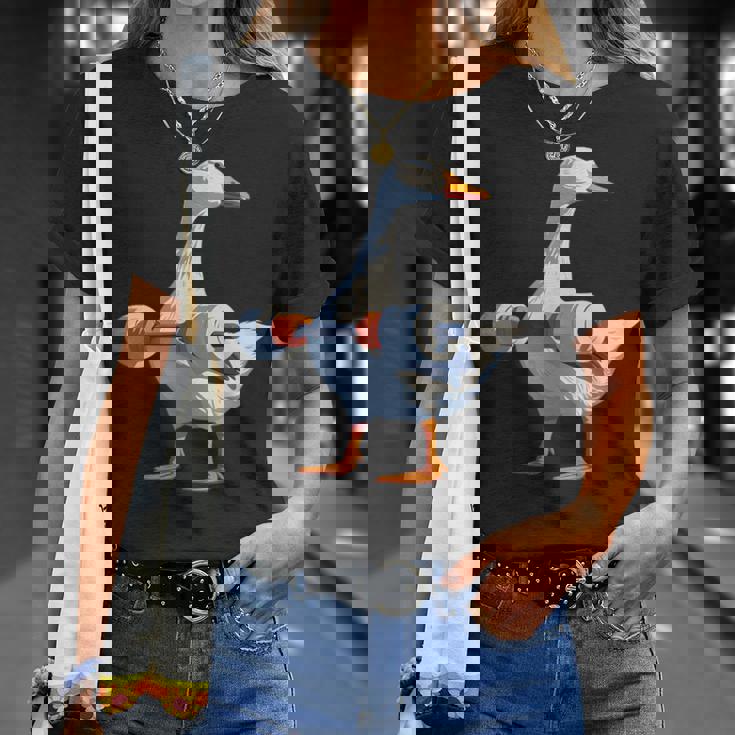 ジムダックグースウェイトリフティング ストロングコアワークアウト Tシャツ 彼女への贈り物