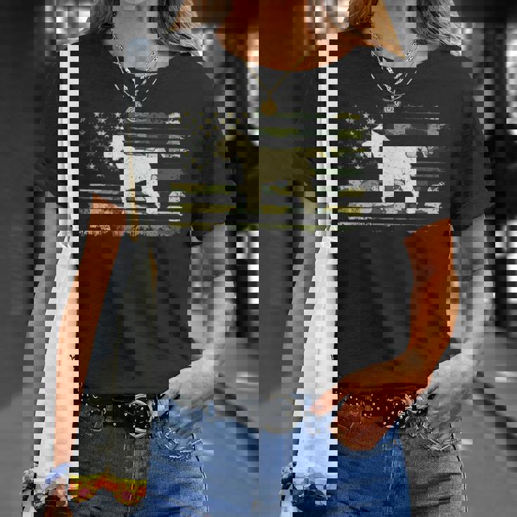 ジャイアントシュナウザーシャツ 迷彩シャツ アメリカ国旗 Tシャツ 彼女への贈り物