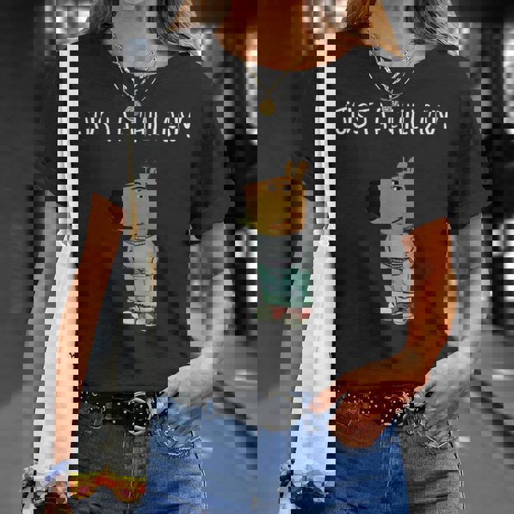 ジャスト・ア・チル・ガイ・ファニー・ミーム Tシャツ 彼女への贈り物