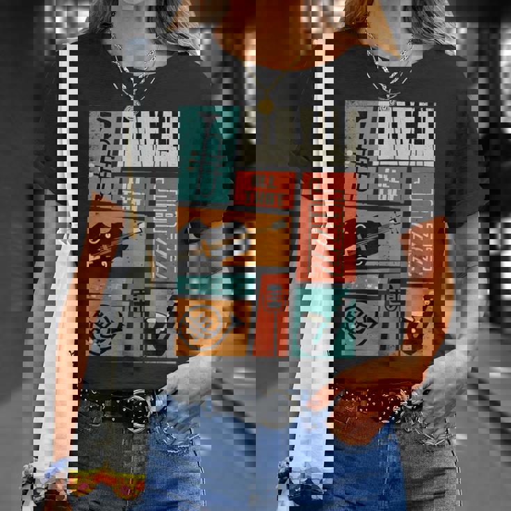 ジャズ音楽-レトロヴィンテージピアノジャズ Tシャツ 彼女への贈り物
