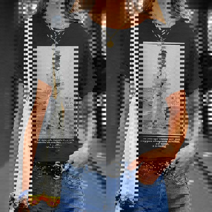 ジャッキーロビンソン_Baseball_034 Tシャツ 彼女への贈り物