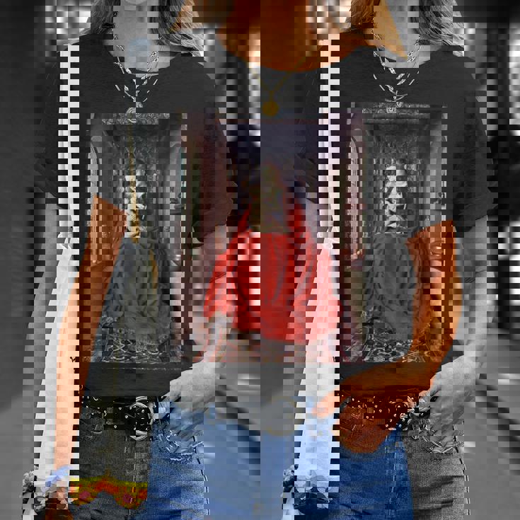 ジャン・ファン・エイク作 ルッカ・マドンナ 1436 Tシャツ 彼女への贈り物