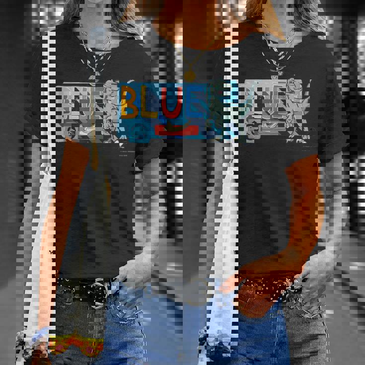 ジュラシック・ワールド Blue Cute Illustlation Tシャツ 彼女への贈り物