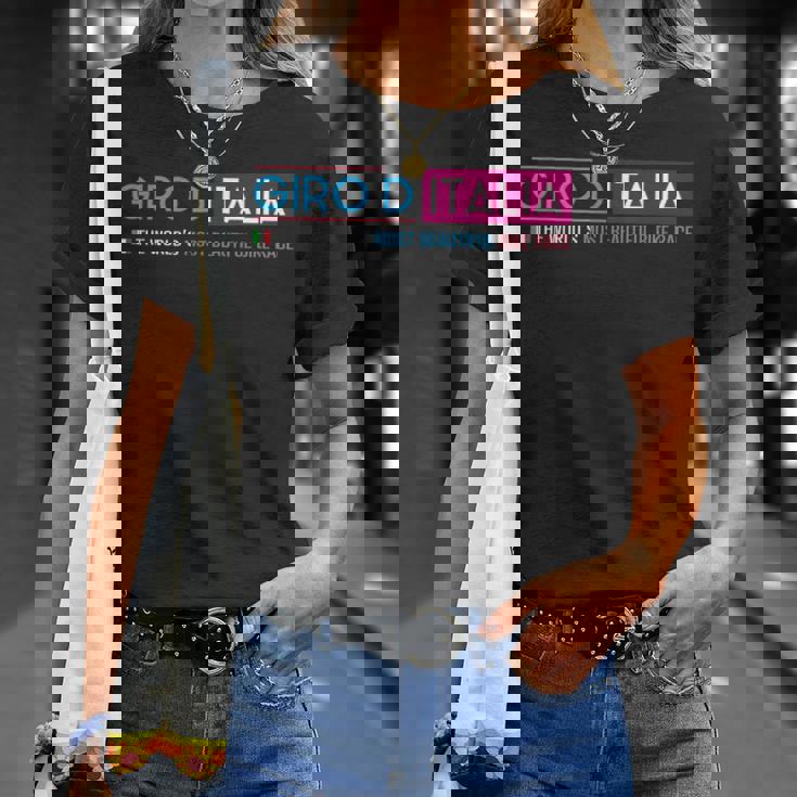 ジロ・ディ・イタリア 世界で最も美しいバイクレース Tシャツ 彼女への贈り物