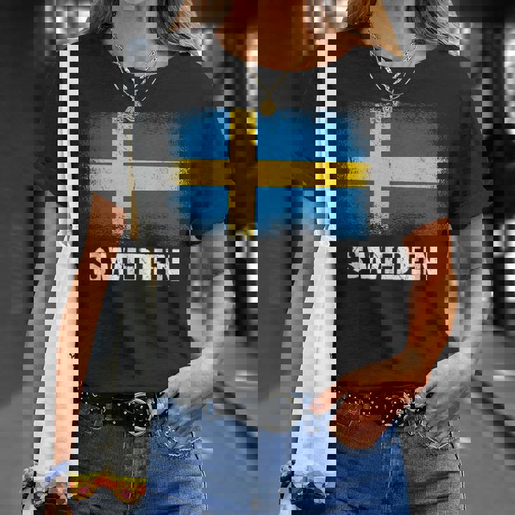 スウェーデン国旗スウェーデン Tシャツ 彼女への贈り物