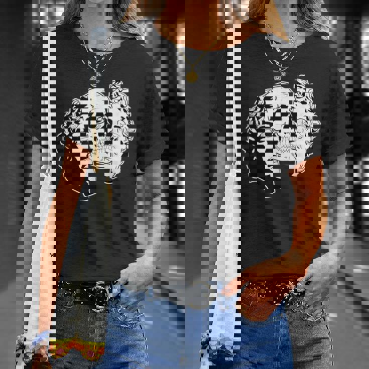 スカル×スタチュー Tシャツ 彼女への贈り物