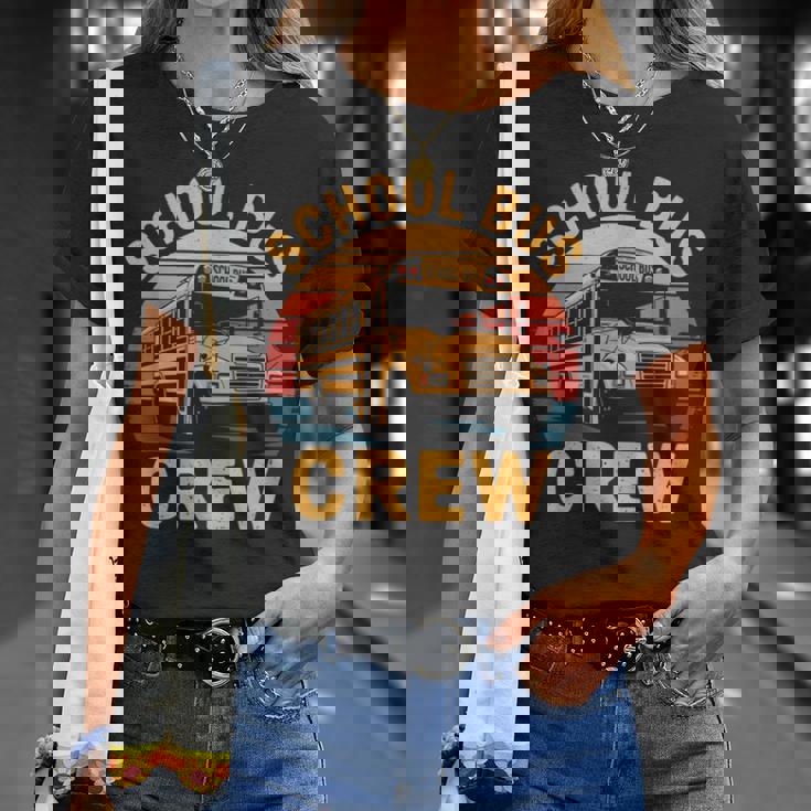 スクールバス クルー レトロ スクールバス 乗車 バス 運転手 Tシャツ 彼女への贈り物