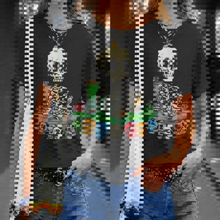 スケルトン ポーカー トランプ ギャンブル カジノ スカル ゲーム カード Tシャツ 彼女への贈り物