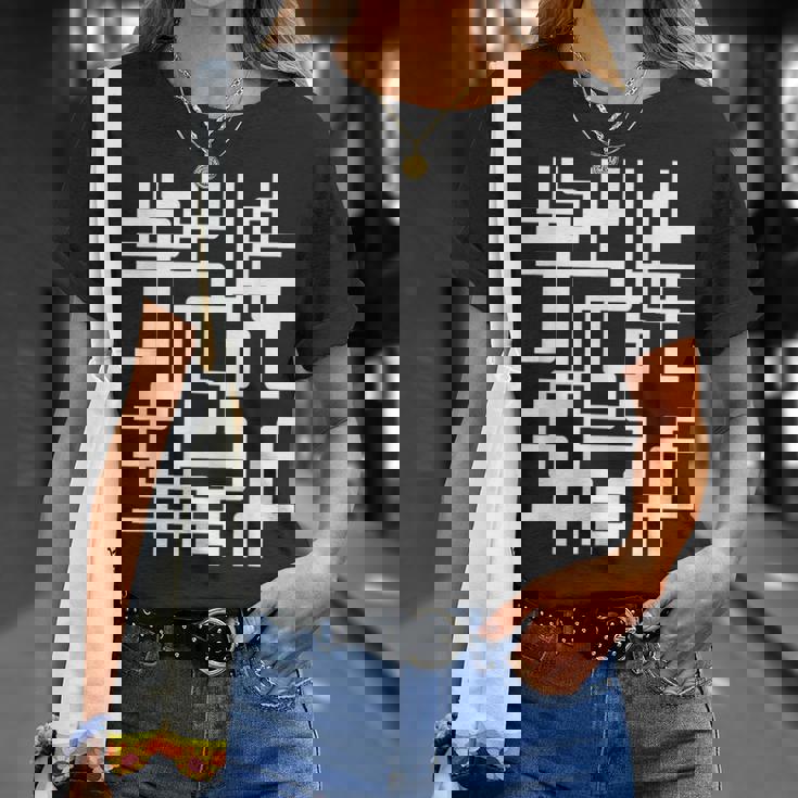 スタイリッシュ幾何学模様 Tシャツ 彼女への贈り物