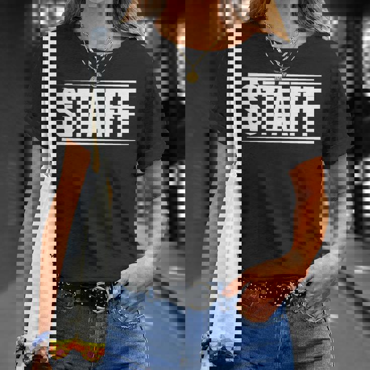 スタッフ ワーカー 社員 ワーククルーの言葉 スタッフ オン A ティー Tシャツ 彼女への贈り物