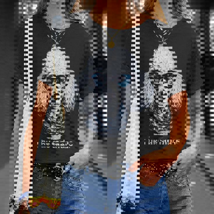 スタンダードプードル愛好家、I Havetandards、面白いプードルデザイン。 Tシャツ 彼女への贈り物