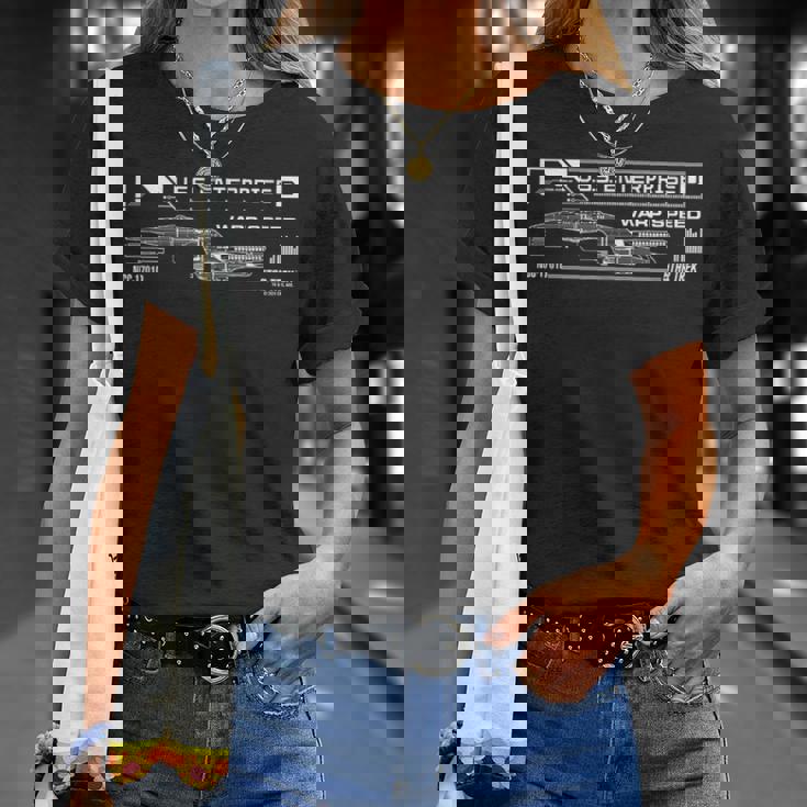 スタートレック Uss エンタープライズ D 公式ライセンス商品。 Tシャツ 彼女への贈り物