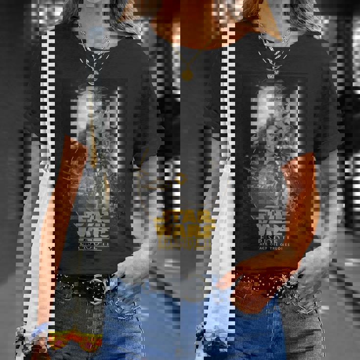 スター・ウォーズ クラシック エピソードii クローンの攻撃ポスター Tシャツ 彼女への贈り物