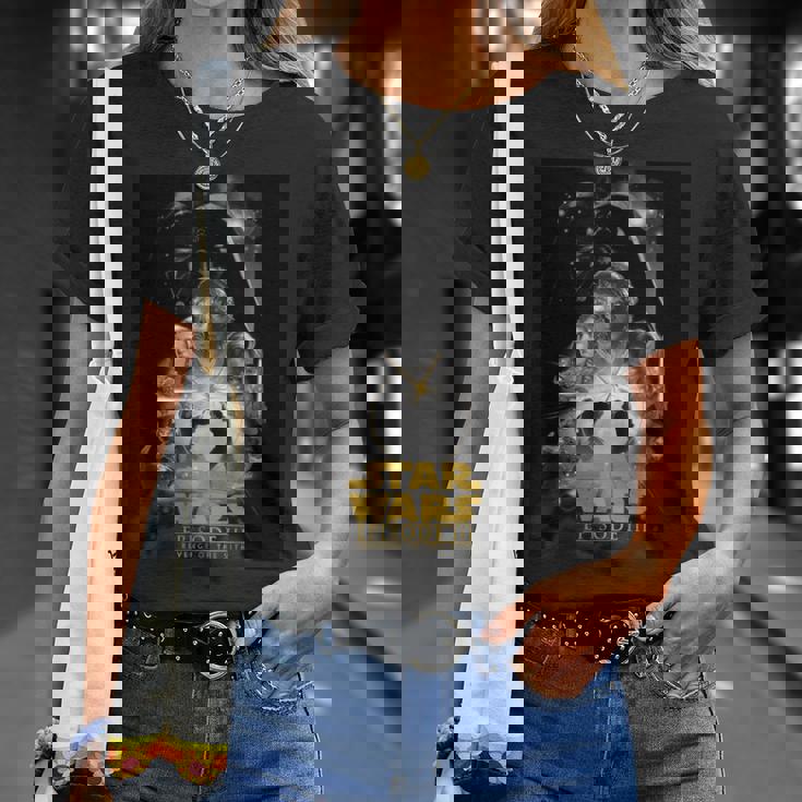 スター・ウォーズ クラシック エピソードiii リベンジ・オブ・ザ・シス ポスター Tシャツ 彼女への贈り物