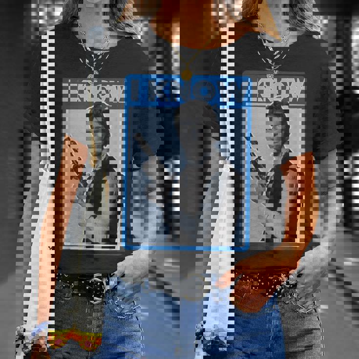 スター・ウォーズ クラシック ハン・ソロ I Know You Love Me ポスター Tシャツ 彼女への贈り物