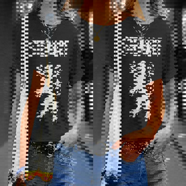 スチュワート氏族 スコットランド 姓 スコットランド 紋章 Tシャツ 彼女への贈り物