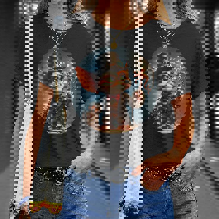 スチームパンク グレムリン クリーチャー マッドサイエンティスト Tシャツ 彼女への贈り物