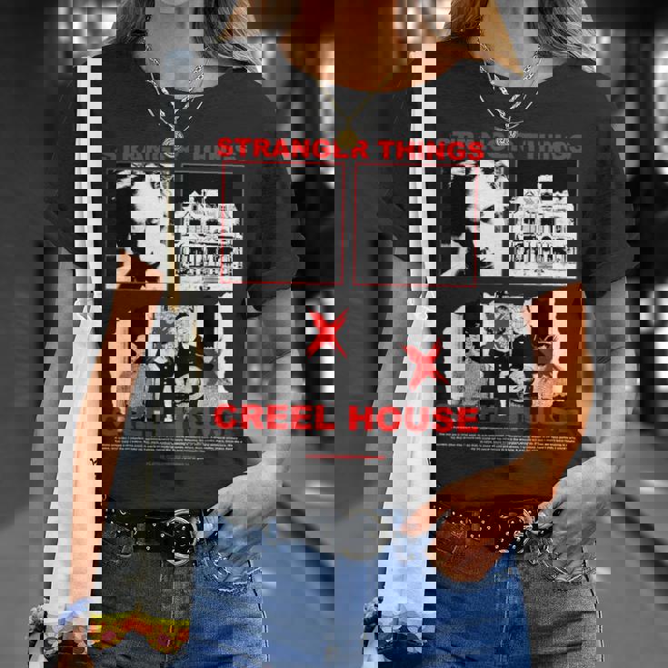 ストレンジャー・シングス 80年代 クラシック ホラー クリール ハウス アーバンレジェンド Tシャツ 彼女への贈り物