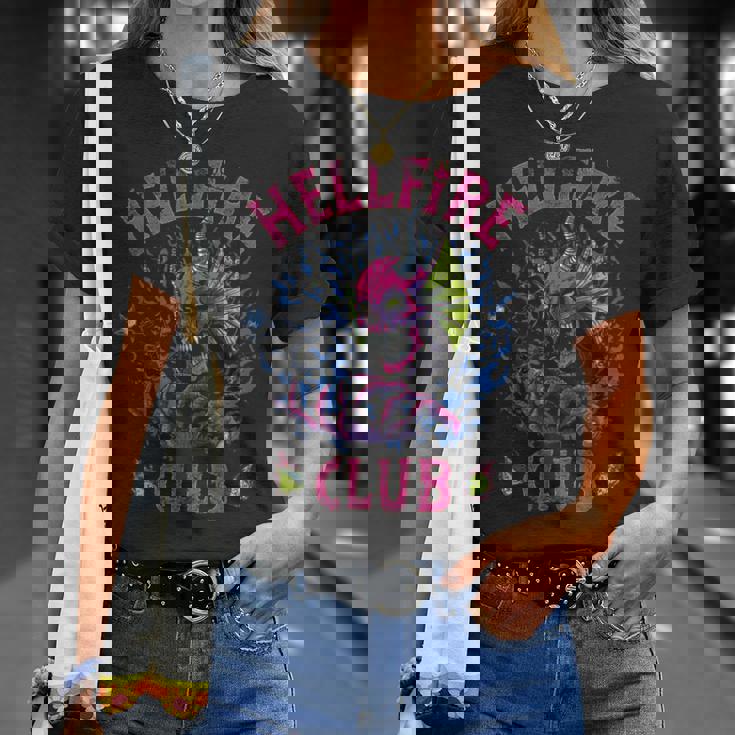 ストレンジャー・シングス ヘルファイア クラブ スプラッシュ Dnd デーモン レトロ ホーキンス Tシャツ 彼女への贈り物