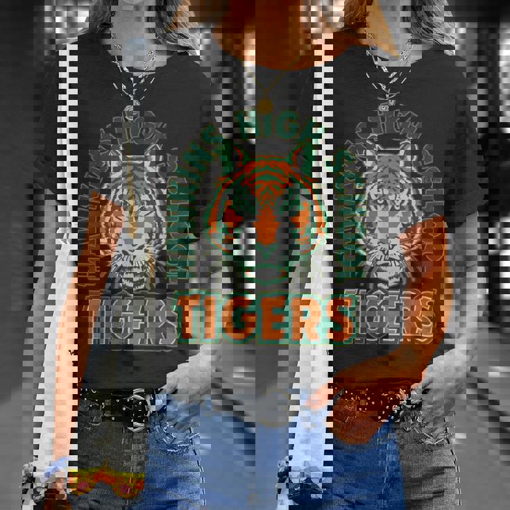 ストレンジャー・シングス ホーキンス・ハイ・タイガース 凝視ファン記念品 Tシャツ 彼女への贈り物