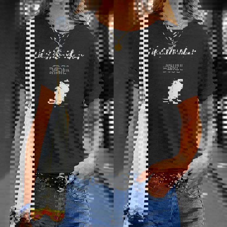 スナネズミがいると人生はもっと良い Tシャツ 彼女への贈り物