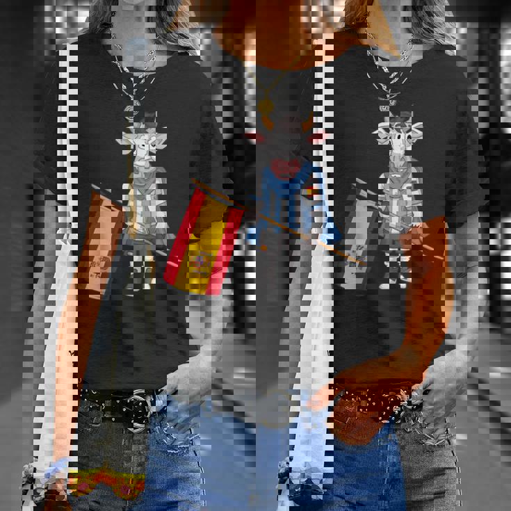 スペイン牛のファン Tシャツ 彼女への贈り物