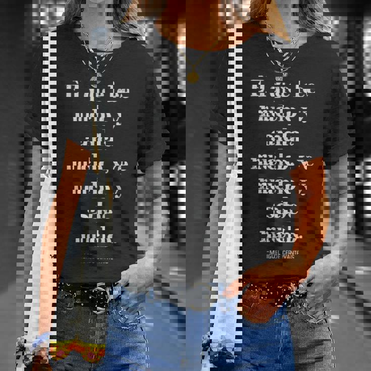 スペイン語 ドン・キホーテ 引用 ミゲル・デ・セルバンテス Tシャツ 彼女への贈り物