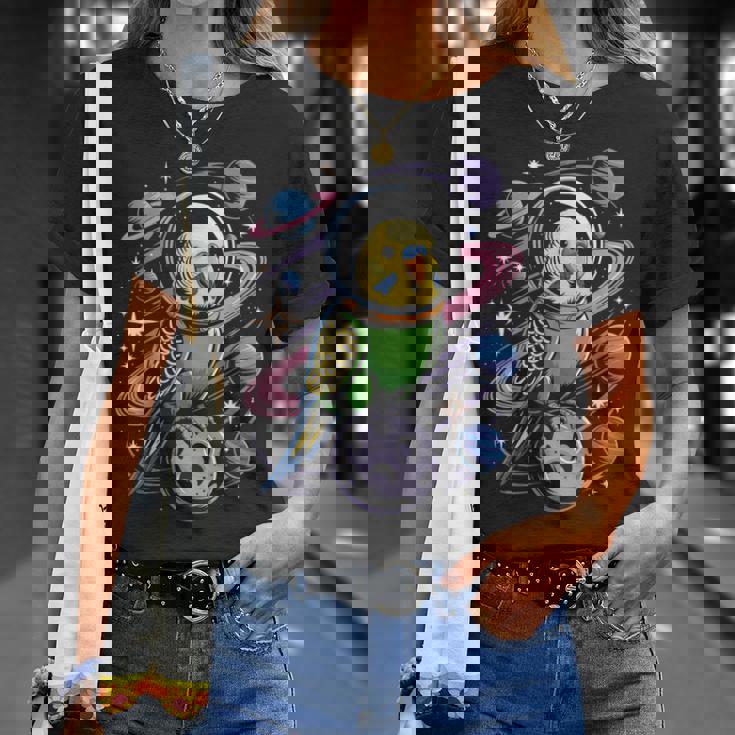 スペースセキセイインコ 宇宙飛行士セキセイインコ Tシャツ 彼女への贈り物