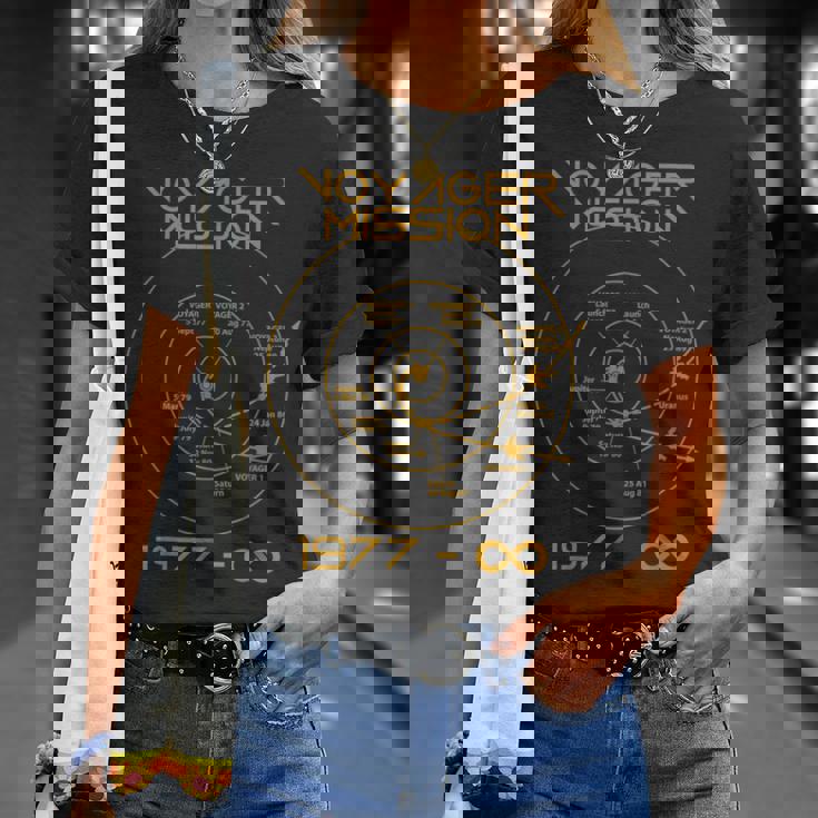 スペースボイジャー 1 2プローブ 宇宙探査軌跡 Tシャツ 彼女への贈り物