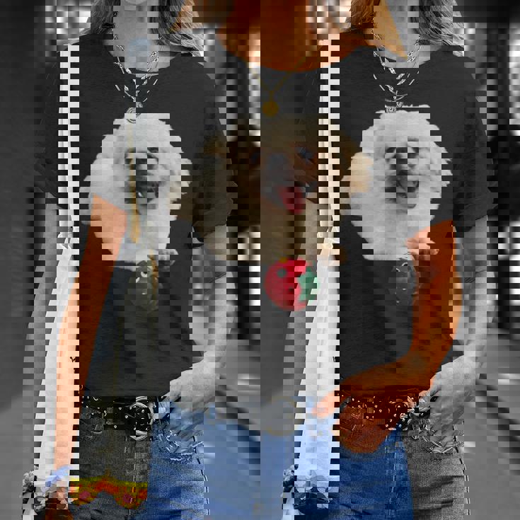 スマイル ペキニーズサニー Tシャツ 彼女への贈り物