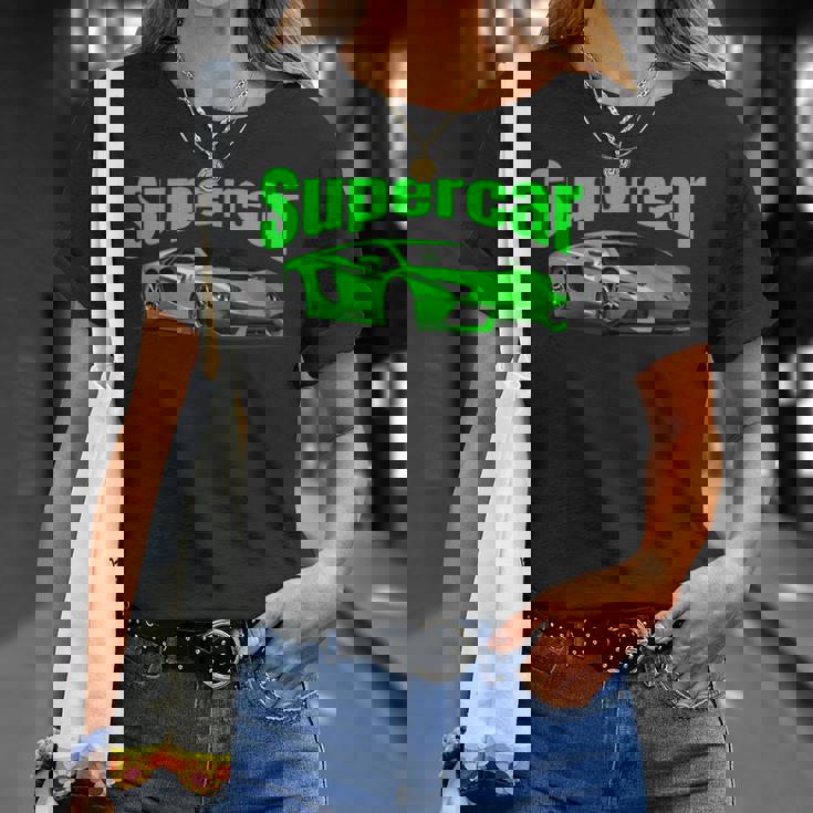 スー スポーツカー マッスルカー レースカー Tシャツ 彼女への贈り物