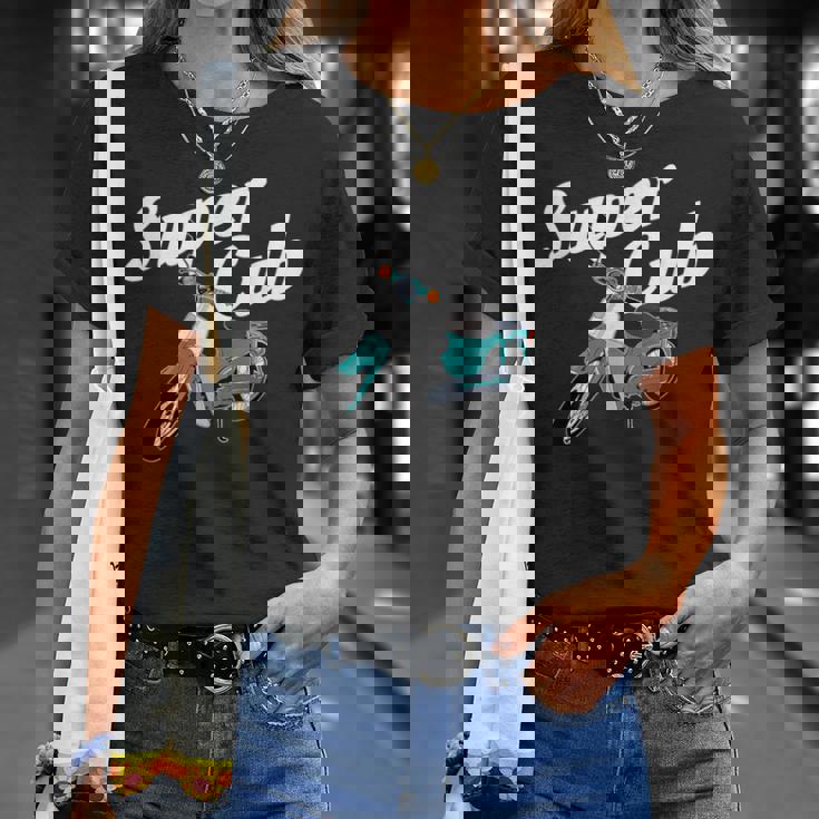 スーパーカブ 50 110 125 バイク ミニ モト スクーター カスタム 原付 二種 Tシャツ 彼女への贈り物