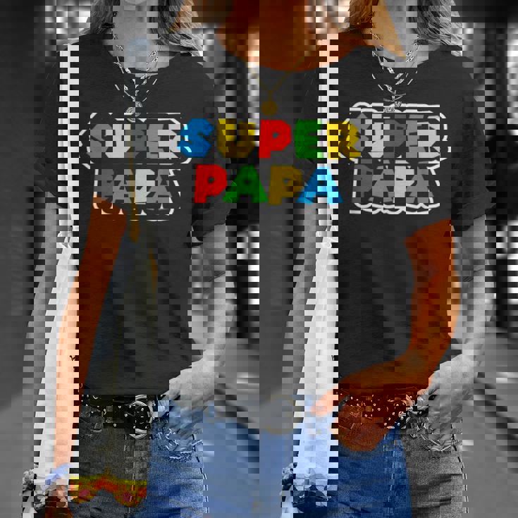 スーパーパパ 誕生日プレゼント 父親ギフト 最高のお父さん Tシャツ 彼女への贈り物