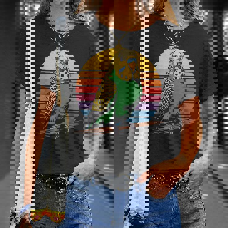 セキセイインコ レトロ セキセイインコ Tシャツ 彼女への贈り物