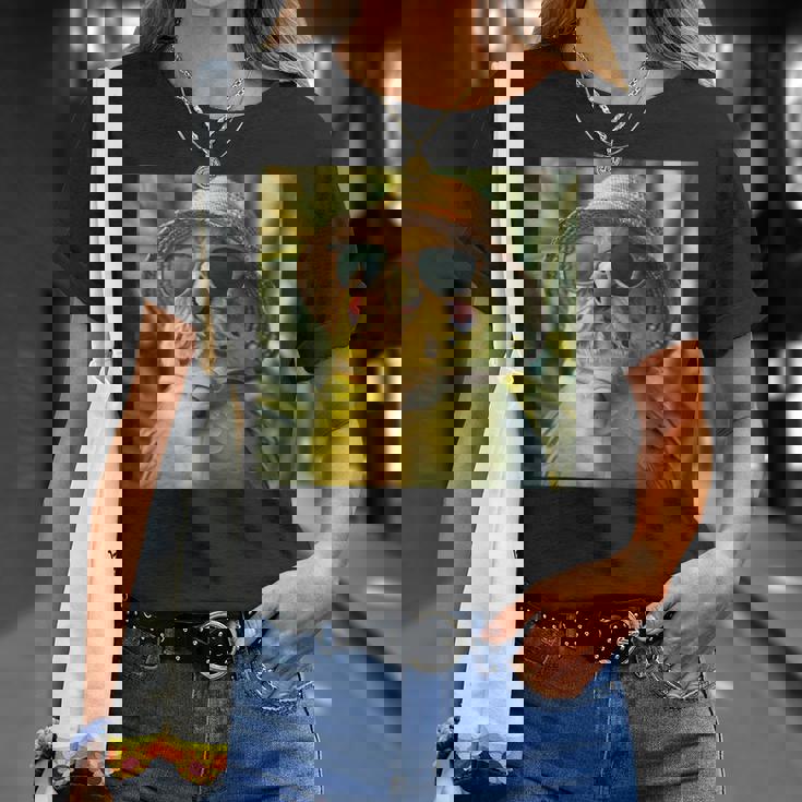 セキセイインコは休暇中、面白い動物、面白いオウム Tシャツ 彼女への贈り物