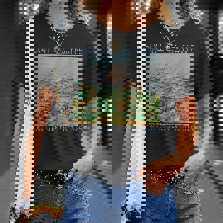 セザンヌ 面白いtシャツ アート 印象派 絵画 メンズ レディース 面白い 服 美術 油彩画 Tシャツ 彼女への贈り物