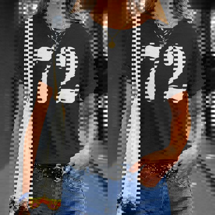 セブンティツー ナンバー 72 ナンバー Tシャツ 彼女への贈り物