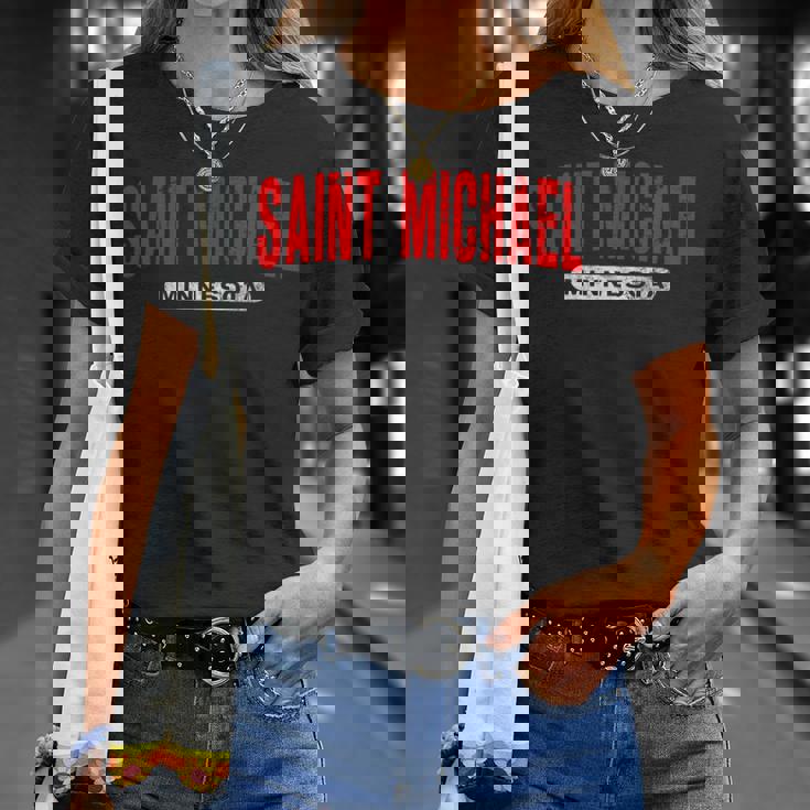 セントマイケルmn ミネソタ 面白い Usa City Roots ヴィンテージ ギフト Tシャツ 彼女への贈り物