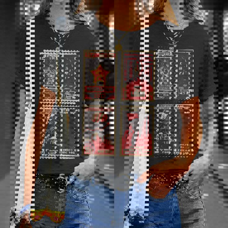 ソビエト消印sovi8ヴィンテージプロパガンダ。 Tシャツ 彼女への贈り物