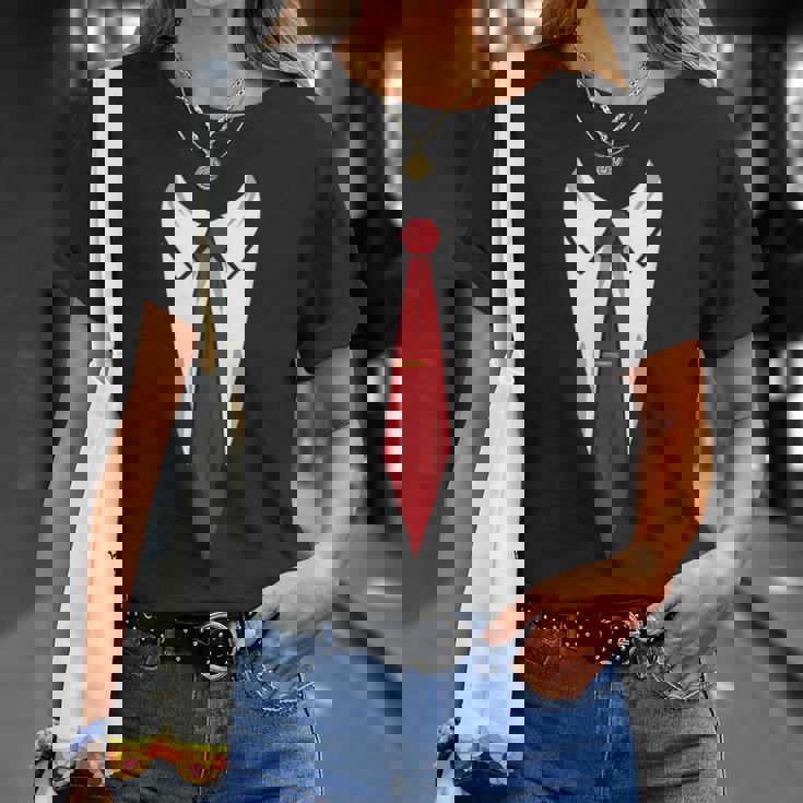 タキシード メンズ レディース キッズ プリント スーツ & ネクタイ おもしろコスチューム Tシャツ 彼女への贈り物