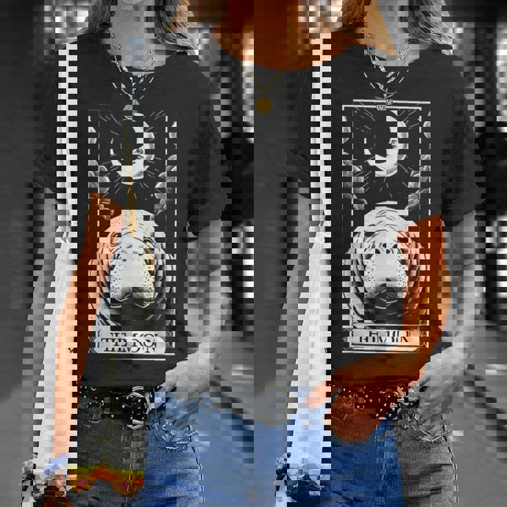 タロットカード ヴィンテージ 三日月 マナティー 海 動物 恋人 Tシャツ 彼女への贈り物